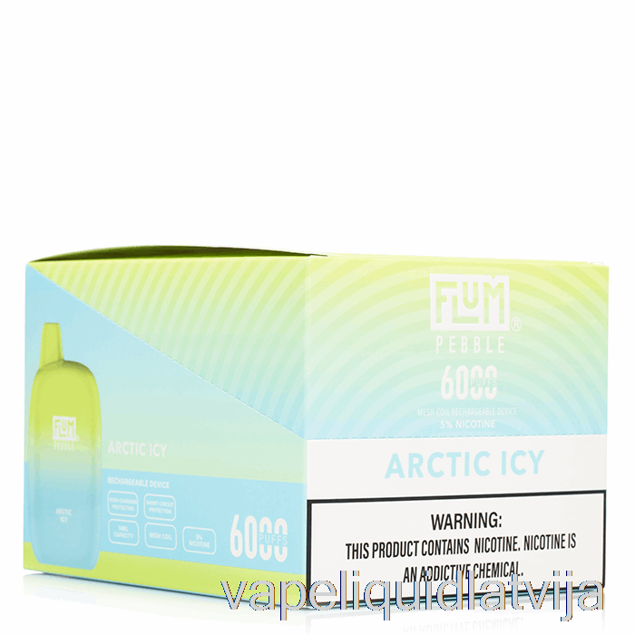 [10 Iepakojumu] Flum Pebble 6000 Vienreizējās Lietošanas Vape šķidrums